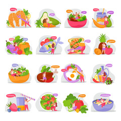 Superfood Flat Icons Collection