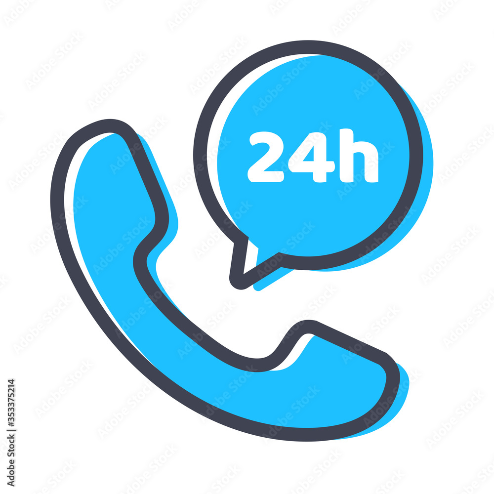 Poster vector icon for phone making a loud noise the concept of calling to order products.