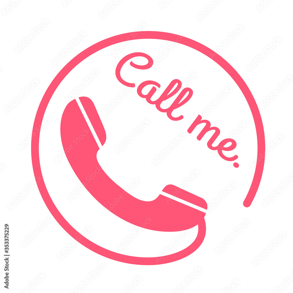 Poster vector icon for phone making a loud noise the concept of calling to order products.