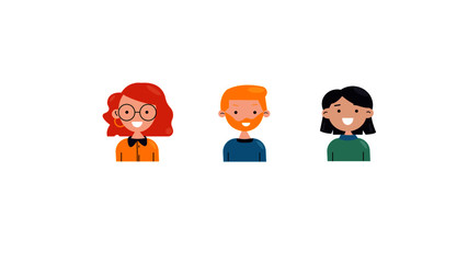 business people icon characters people workers office job career analytics IT specialist