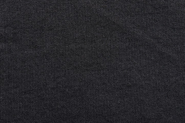 Black fabric material texture