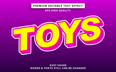 text effect - toys