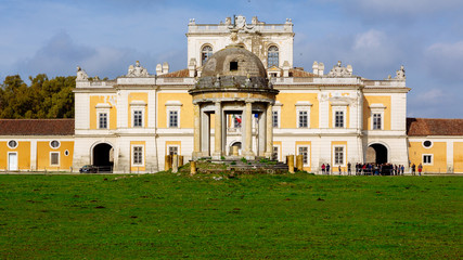 CARDITELLO, ITALY - The 18th century palace on the Royal Estate of Carditello is a small palace once belonging to the Neapolitan Bourbon Monarchy and its surrounding grounds in San Tammaro