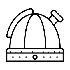 icon observatory sign tower telescope planet astronomy