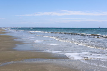 waves on the beach