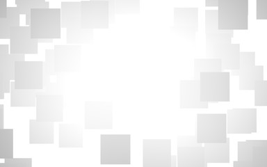 Obraz premium White abstract background. Misty backdrop with grey squares. 3D illustration