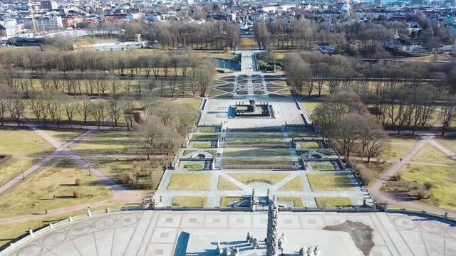 Vigeland park. Oslo. Frogner park