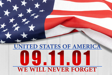 Fototapeta na wymiar Patriot Day - We will newer forget 9/11