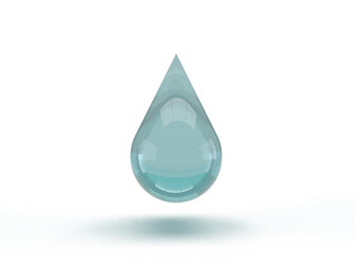 drop of water, blue drop of water