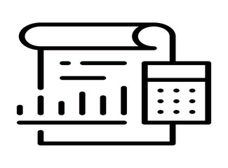 Accounting icon vector for web and app