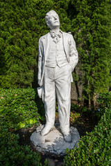 Statue of Puccini in Glover Gardens, Nagasaki, Japan,