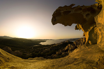 Tramonto - palau - sardegna - orso di palau