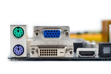 peripheral connectors on motherboard