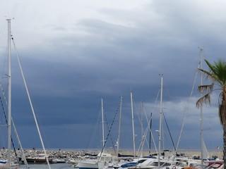 Rainy weather in Italy