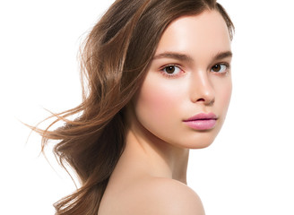 Obraz premium Fashion natural make up woman clean skin beauty portrait