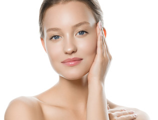 Obraz na płótnie Canvas Fresh healthy skin woman spa concept face clean skin beauty