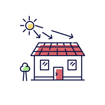 solar panels house sun energy clip art preview