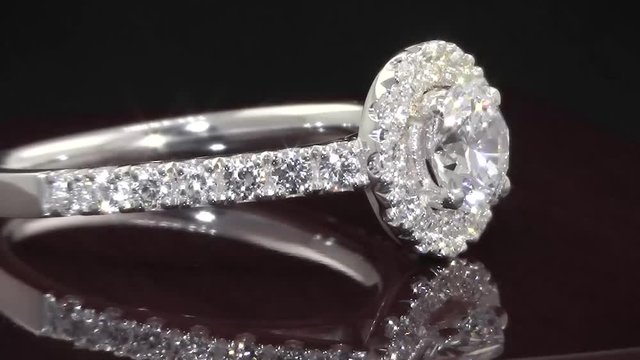 Diamond Ring on Black 