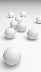 White abstract background. Lowpoly backdrop. Crumpled paper. 3D illustration