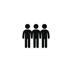 Group of people icon vector.Teamwork symbol.Partnership sign