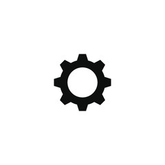 Gear icon vector.Cogwheel symbol.Mechanism sign.Settings option illustration