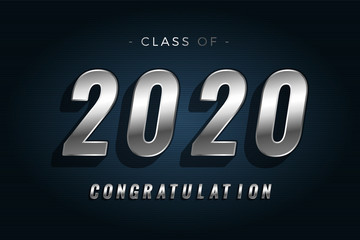 Class of 2020 Vector text for graduation gold design, congratulation event, T-shirt, party, high school or college graduate. bold lettering for greeting, invitation card