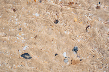 Copy space of sand beach texture abstract background.