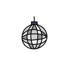 disco ball doodle icon
