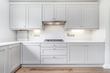 White kitchen cabinets - 353403805