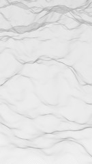 Abstract landscape on a white background. Cyberspace grid. hi tech network. 3d illustration