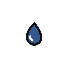 water drop doodle icon