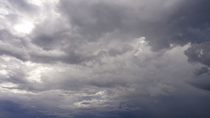Naklejka na ściany i meble Super sky cloud .Background rain storm cloud 