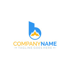 B Logo Concept Mountain 