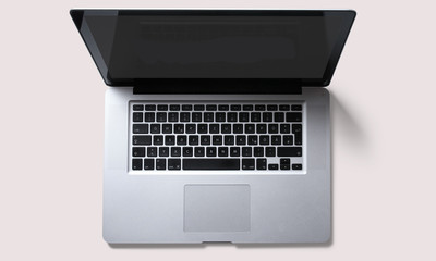 Macbook pro laptop on a white background