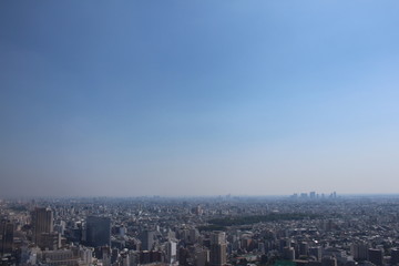 aerial view of Tokyo