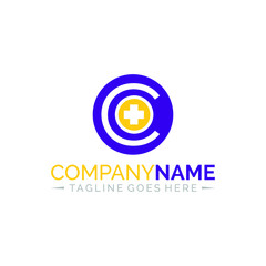 Obraz premium C Letter Medical Logo