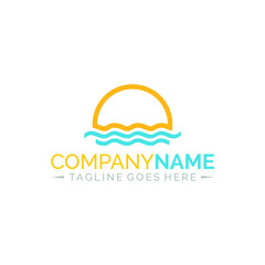 Sun Water Logo Concept