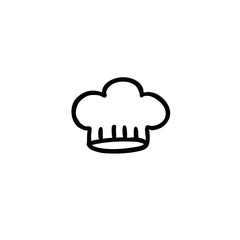 chef hat doodle icon