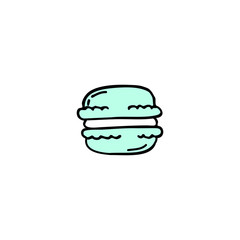 macaroon doodle icon