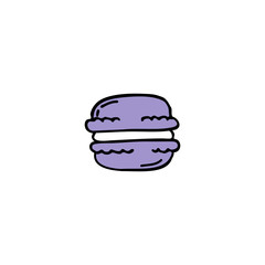 macaroon doodle icon