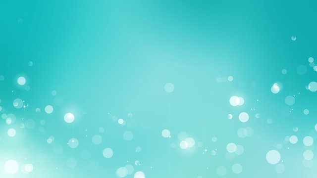 Abstract teal bokeh background	
