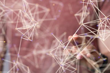 Digital Network and data concept.