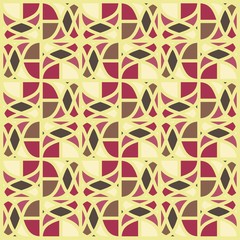 Beautiful of Colorful Flower, Repeated, Abstract, Illustrator Pattern Wallpaper. Image for Printing on Paper, Wallpaper or Background, Covers, Fabrics