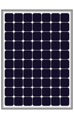 Blue silicon photovoltaic electric solar panel texture Detailed vector illustration