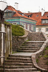Obraz premium Stairs in Warsaw Old Town