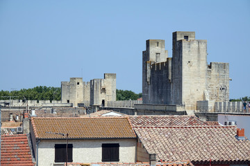 Stadtbefestigung in Aigues-Mortes, Südfrankreich