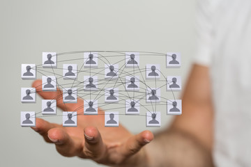 organization chart team concept networking group