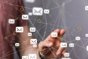 mail communication support contact concept service
