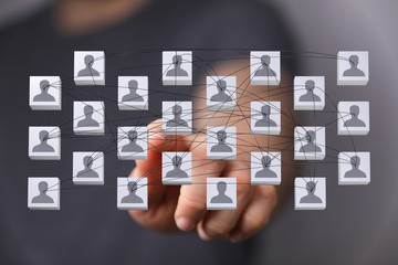 internet net and data digital concept teamwork.