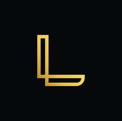  Professional Innovative Initial L logo and LL logo. Letter L LL Minimal elegant Monogram. Premium Business Artistic Alphabet symbol and sign